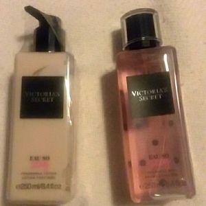 Victoria's secret lotion and Body spray